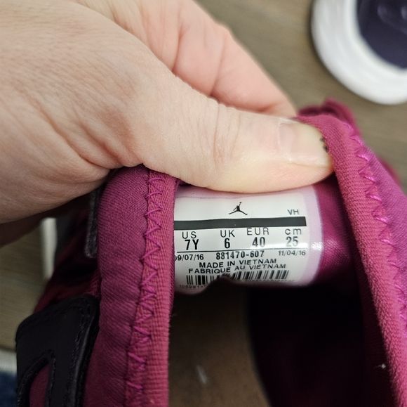 Nike Jordan Formula 23 True Berry Athletic Shoes Size 7Y - Picture 5 of 10